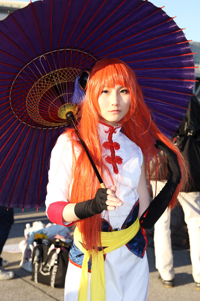 『銀魂』から、あすなさんによる神楽 コミケC85コスプレ写真2