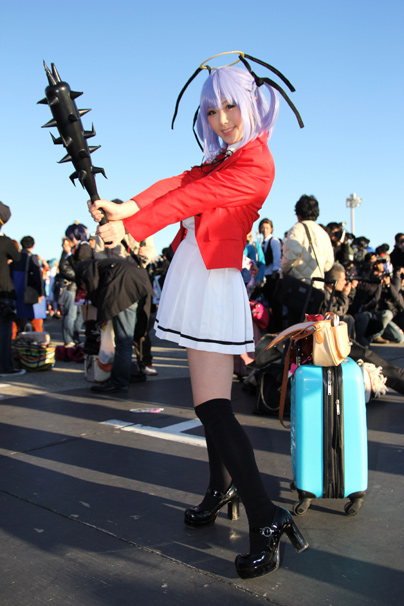 『撲殺天使ドクロちゃん』から、倉坂くるるさんによるドクロちゃん コミケC85コスプレ写真2