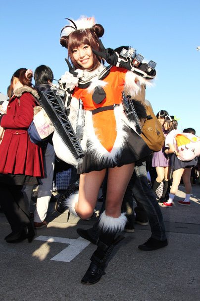『艦隊これくしょん-艦これ-』から、甘栗いるふさんによる那珂ちゃん コミケC85コスプレ写真2