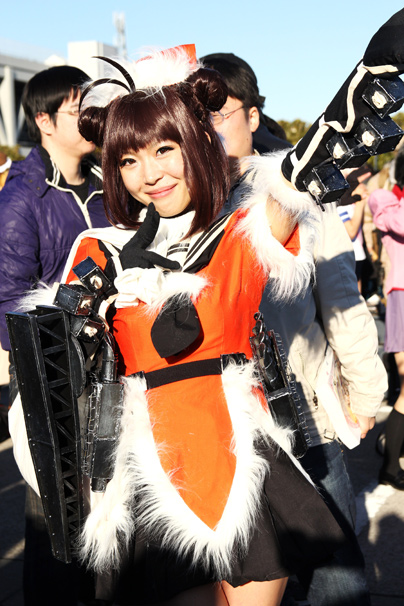 『艦隊これくしょん-艦これ-』から、甘栗いるふさんによる那珂ちゃん コミケC85コスプレ写真