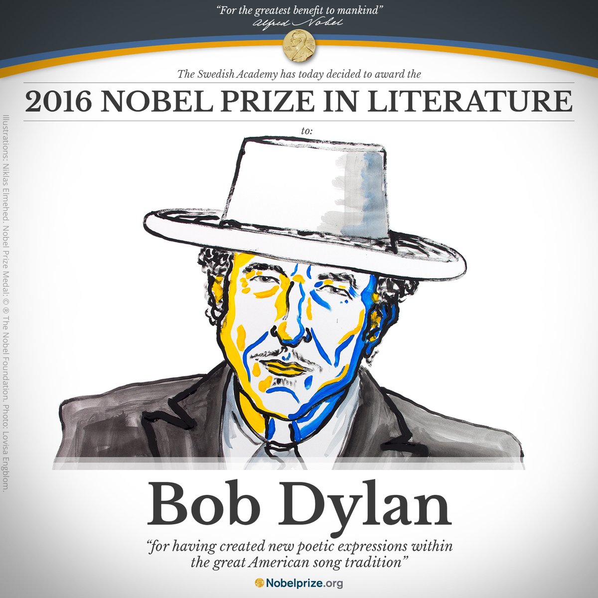 ノーベル文学賞はボブ・ディラン　本屋「ファッ！？」