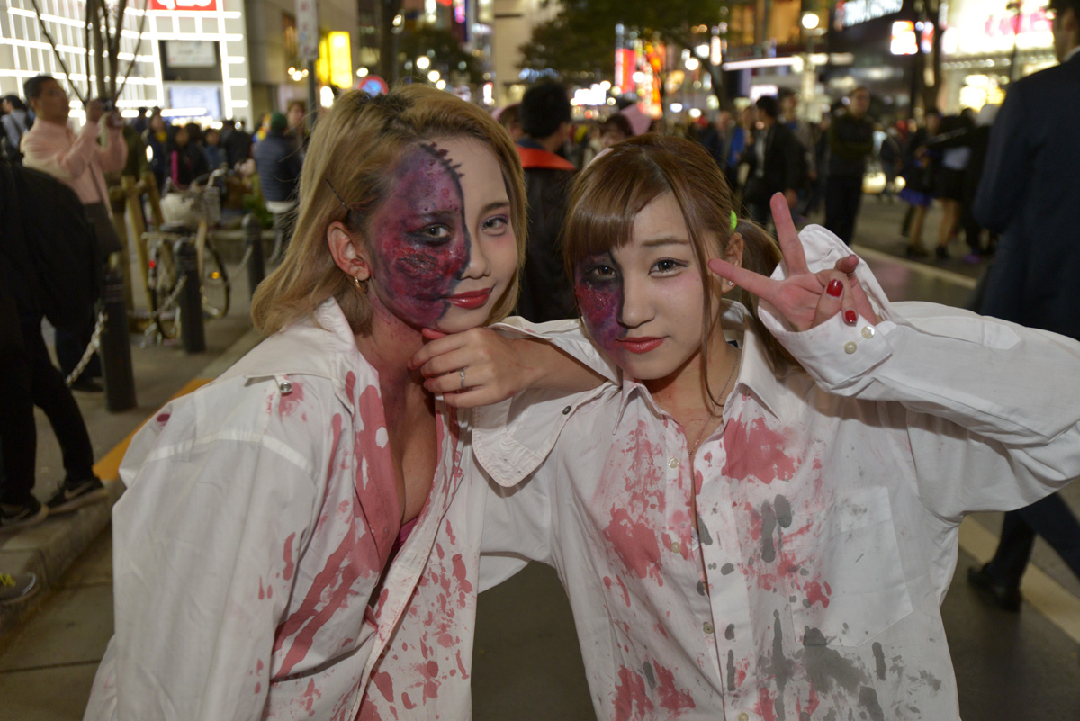 渋谷ハロウィンの美女たち１
