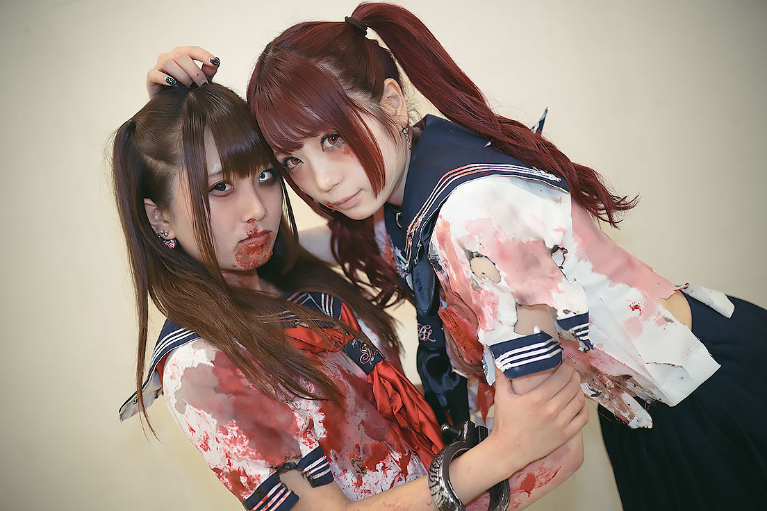 池ハロ_コスプレ_岩瀬唯奈。さん、ゆゆぴょんさん（JKゾンビ）