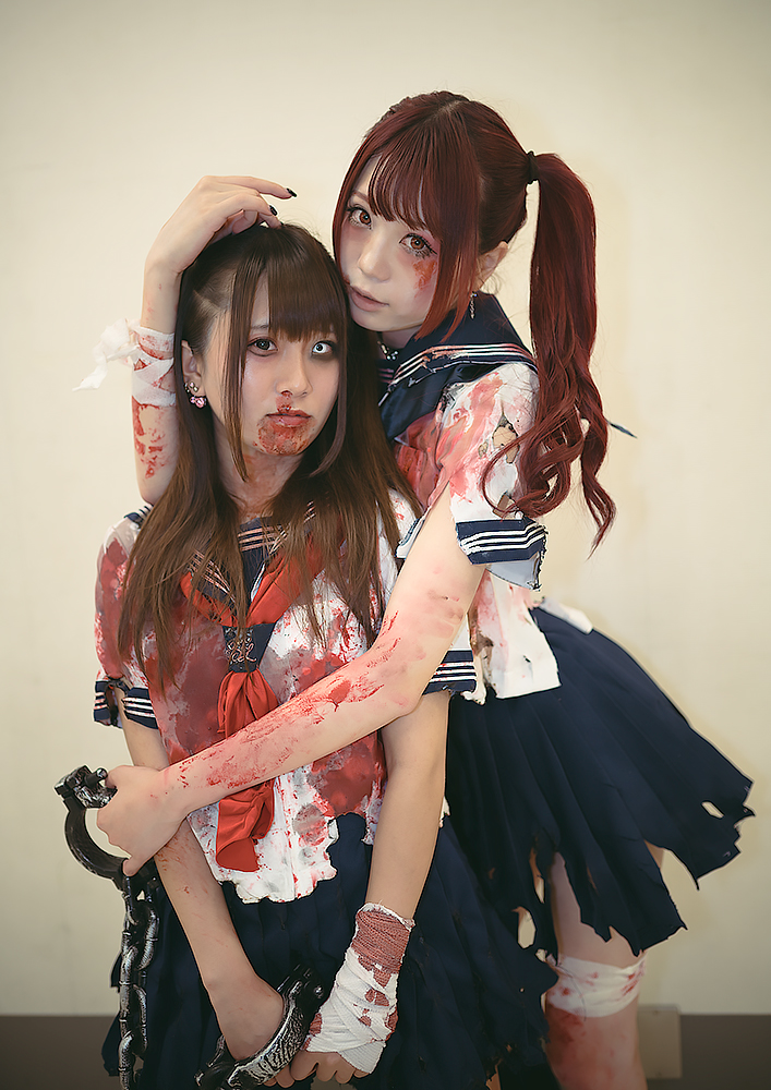 池ハロ_コスプレ_岩瀬唯奈。さん、ゆゆぴょんさん（JKゾンビ）
