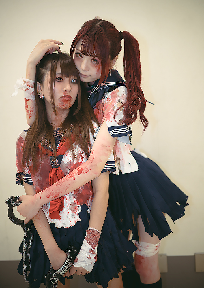 池ハロ_コスプレ_岩瀬唯奈。さん、ゆゆぴょんさん（JKゾンビ）