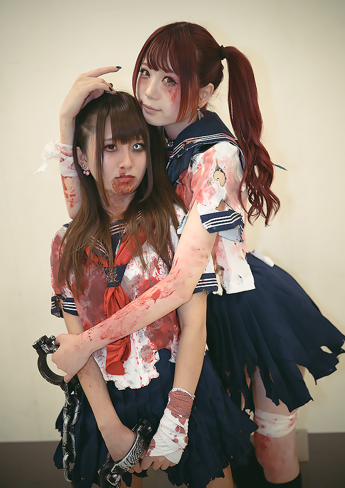 池ハロ_コスプレ_岩瀬唯奈。さん、ゆゆぴょんさん（JKゾンビ）