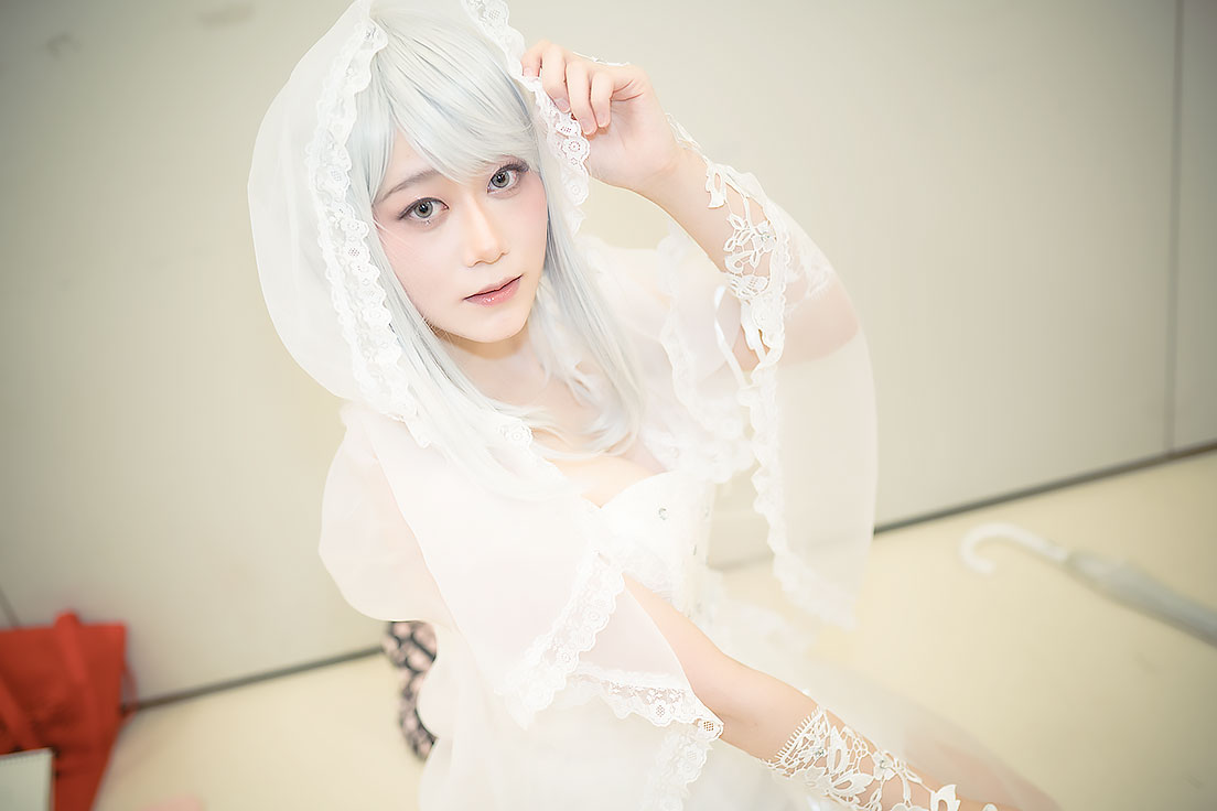 池ハロ_コスプレ_篠島彩芽（白ずきん）