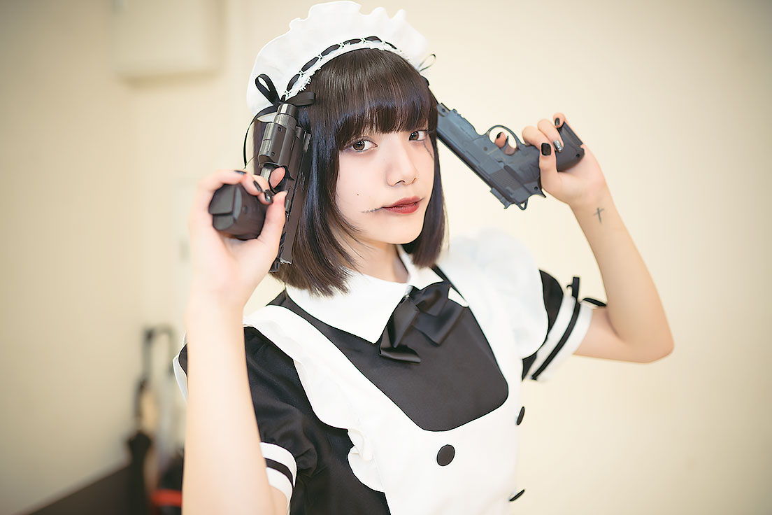 池ハロ_コスプレ_Hoiさん（黒メイド）