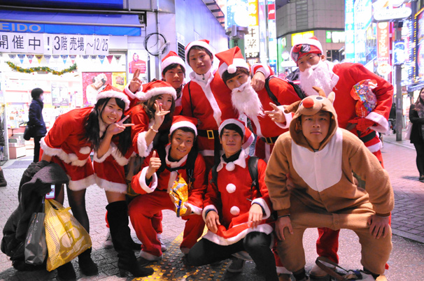 渋谷のサンタのコスプレ写真12