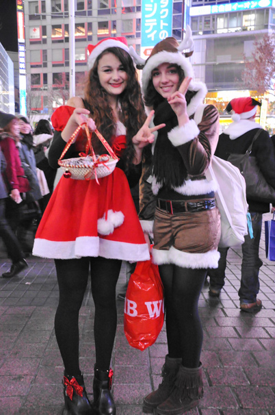 渋谷のサンタのコスプレ写真2