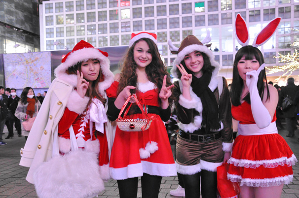 渋谷のサンタのコスプレ写真16