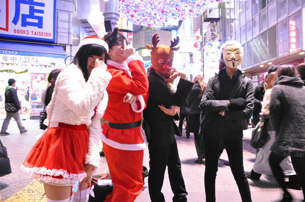 渋谷のサンタのコスプレ写真21