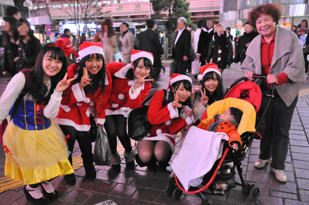 渋谷のサンタのコスプレ写真22