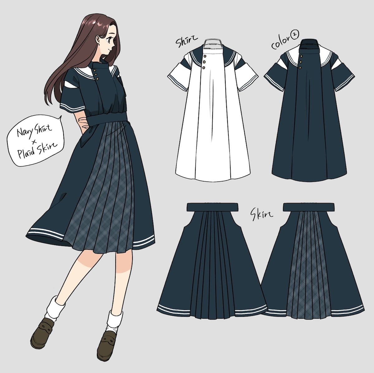 狩衣セーラー_夏服