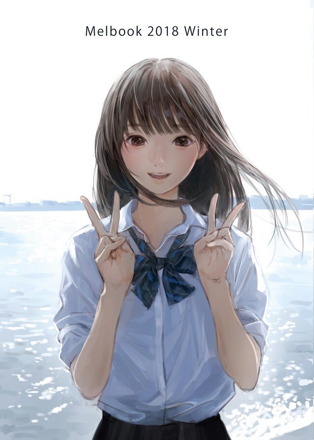岸田メルさんによるフルカラーイラスト集 「Melbook 2018 winter」