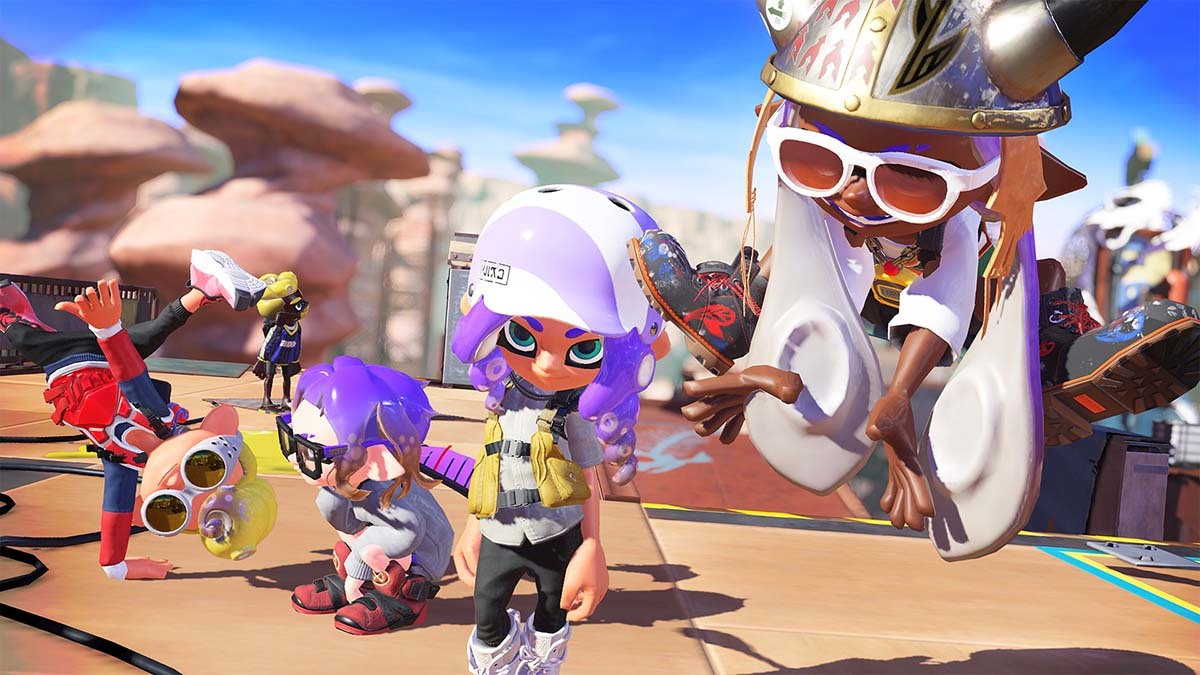 バンカラ地方のイカたち／画像は『スプラトゥーン』公式Twitterから