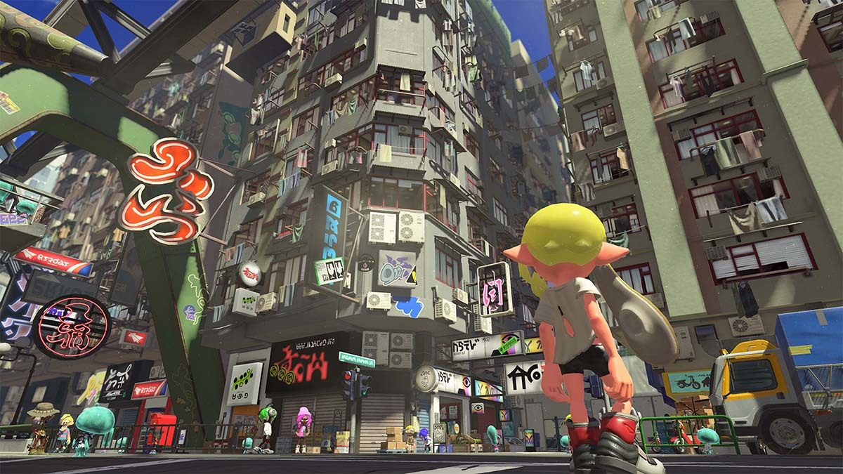 「バンカラ街」／画像は『スプラトゥーン』公式Twitterから