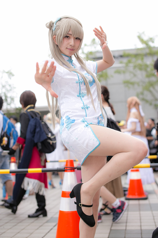 コミックマーケット92_あんずさん／南ことりのコスプレ（チャイナ編覚醒前）