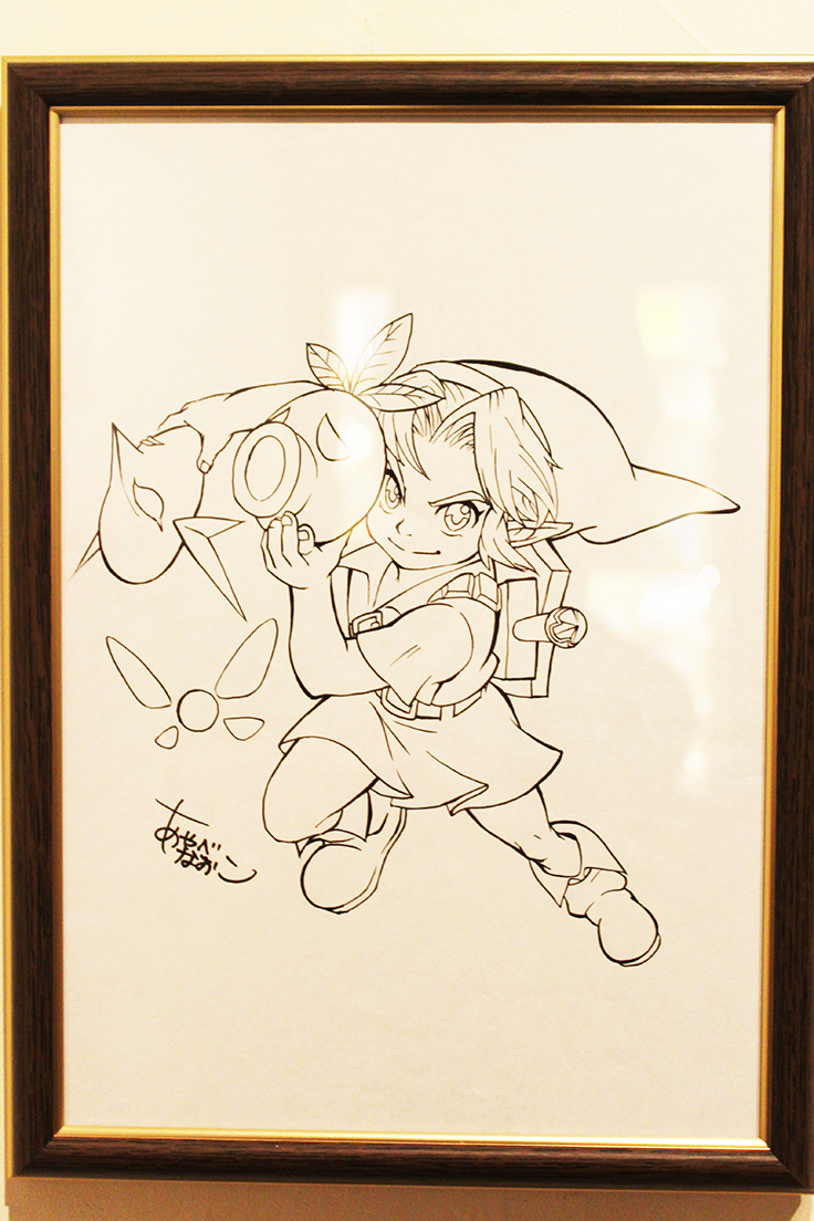 綾部奈保子さんが描いたゼルダ／綾部さんは、他にも『マリオ＆ルイージRPG ペーパーマリオMIX』『ヨッシー New アイランド』「ガールズモード」シリーズのパッケージなどを描いている