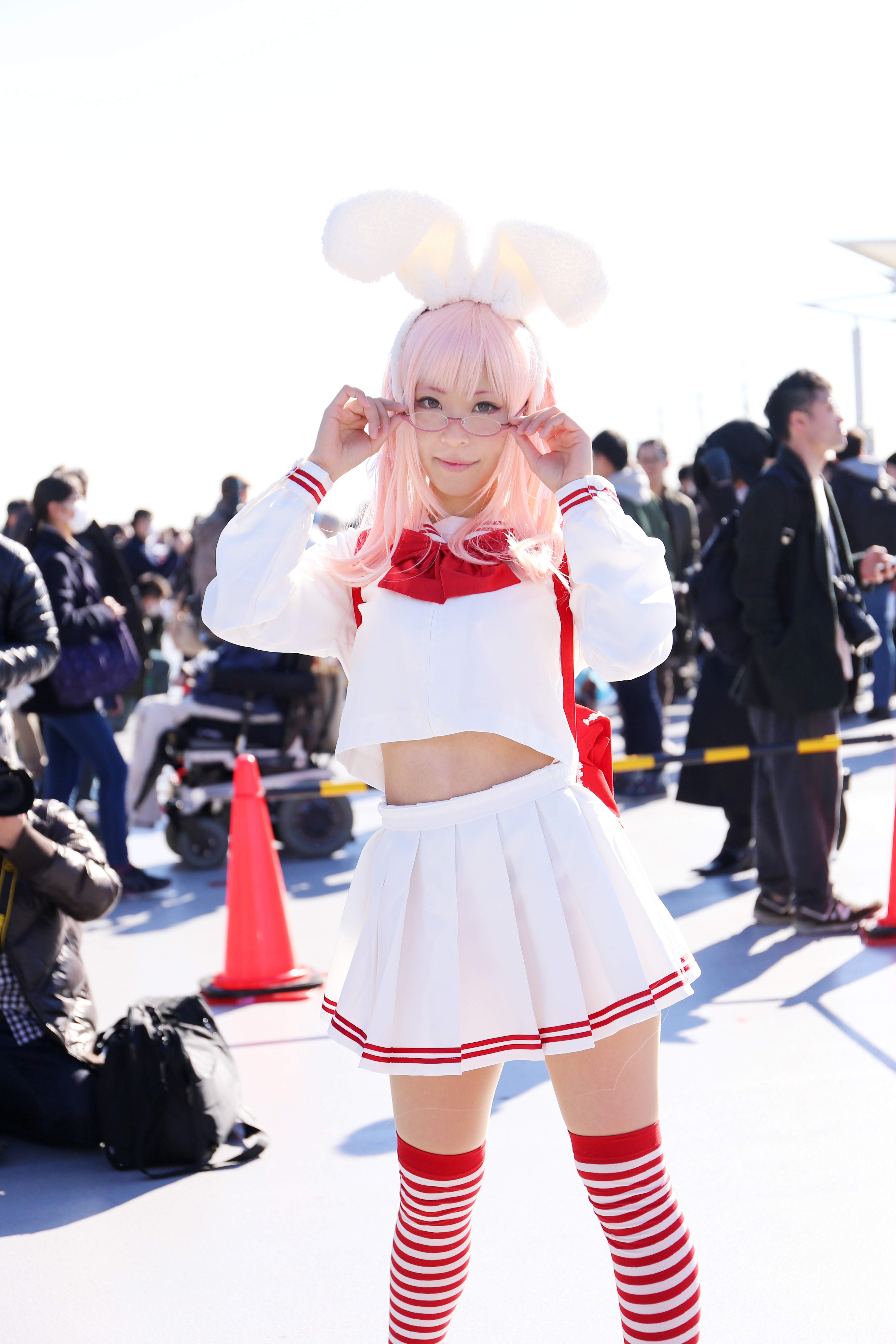 コミケC91コスプレ_コミケC91コスプレ_甘栗いるふ　うさみみセーラー服（オリジナル）