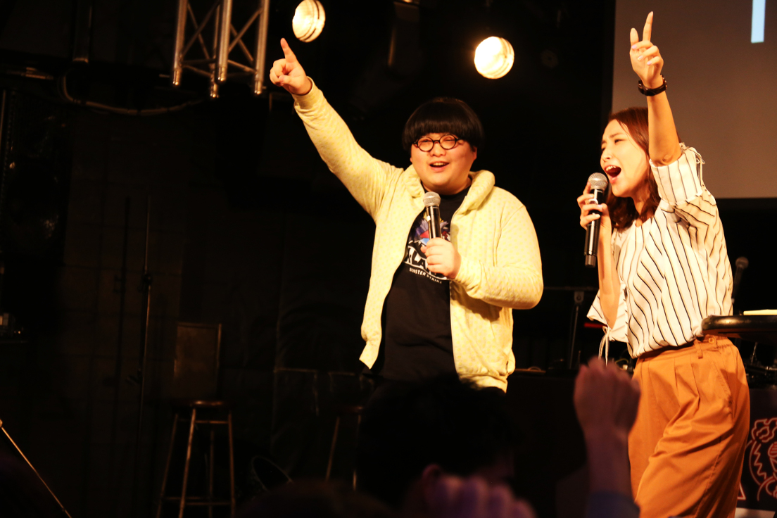 “XFLAGの中の人”こと、ベイビーかわけさんとぱなえさん