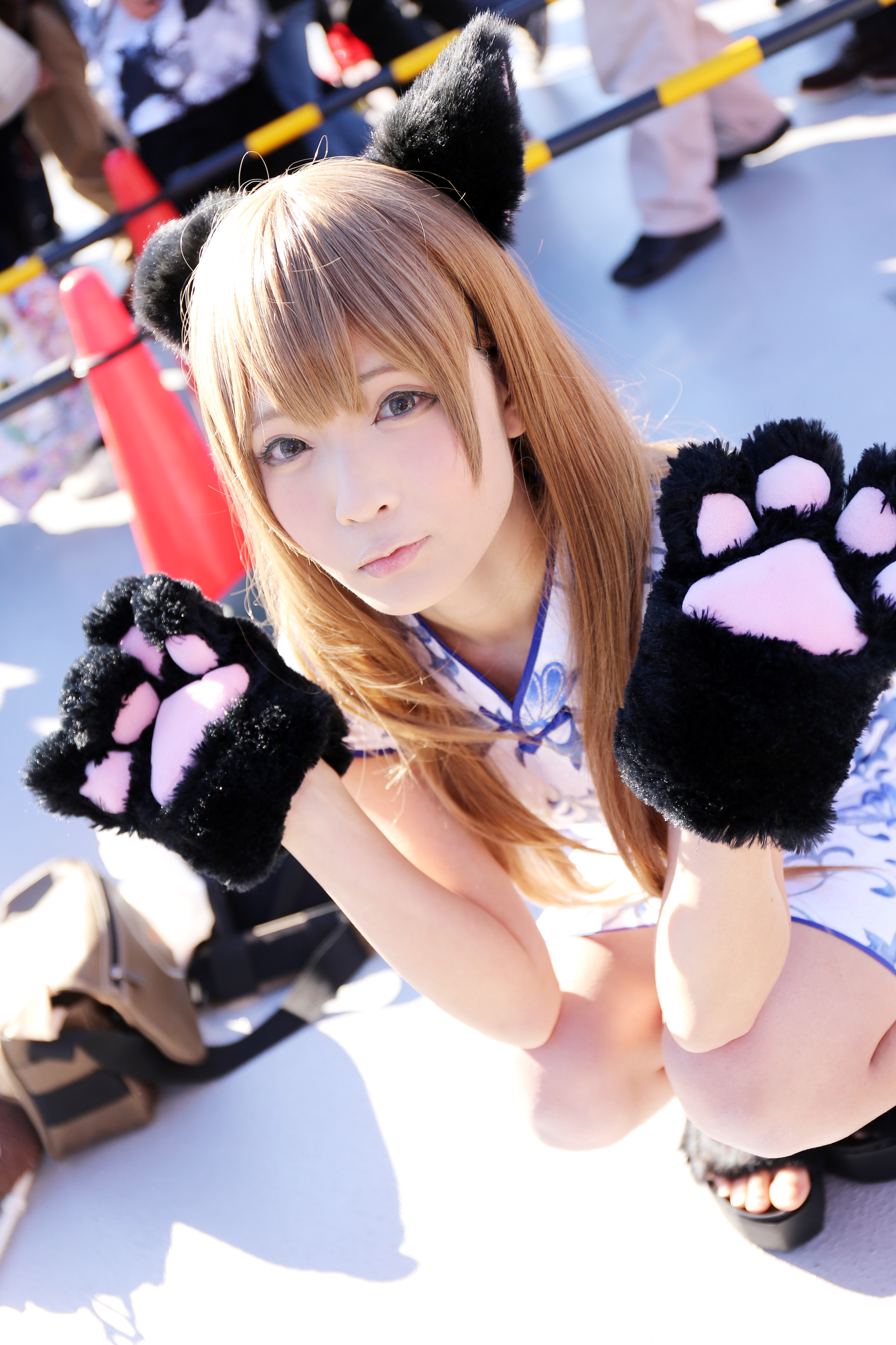 コミケC91コスプレ_コミケC91コスプレ_せんじ　オリジナル（猫チャイナ）2