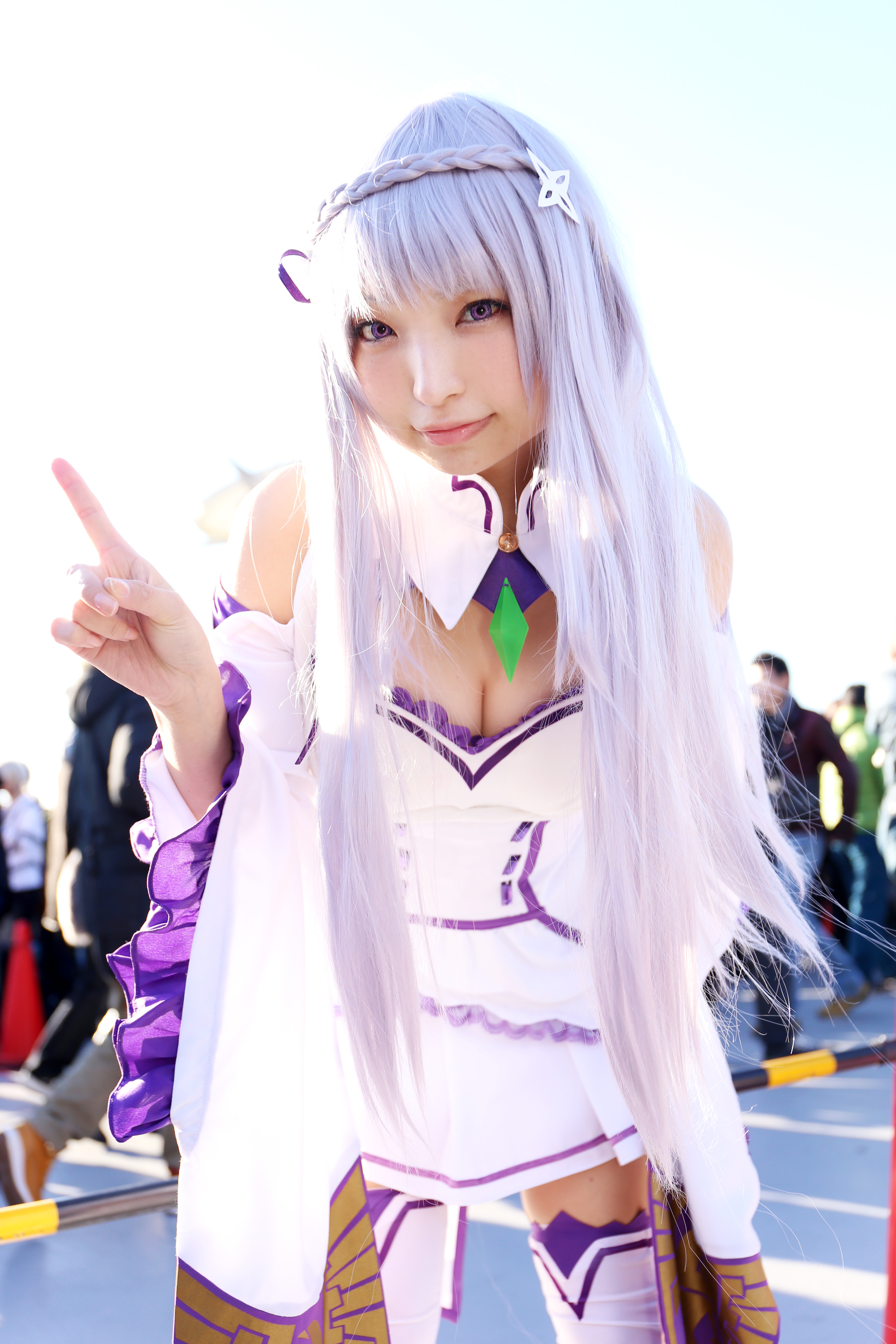 コミケC91コスプレ_クオン　『Re:ゼロから始める異世界生活』エミリア3