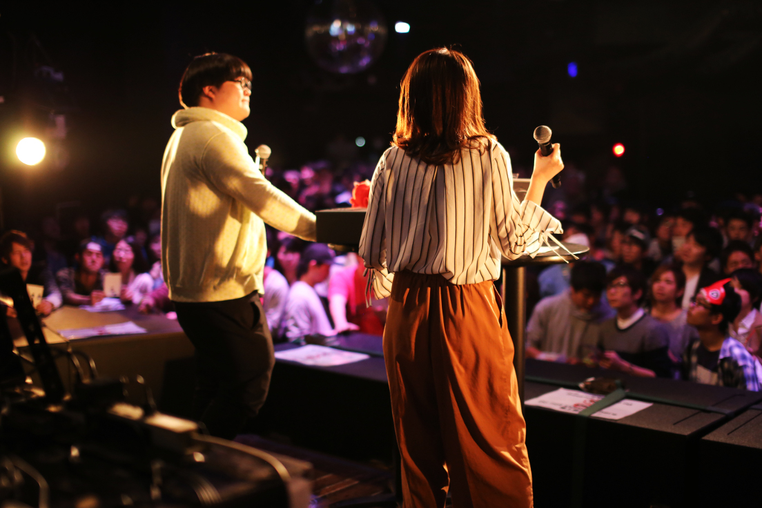 “XFLAGの中の人”こと、ベイビーかわけさんとぱなえさん