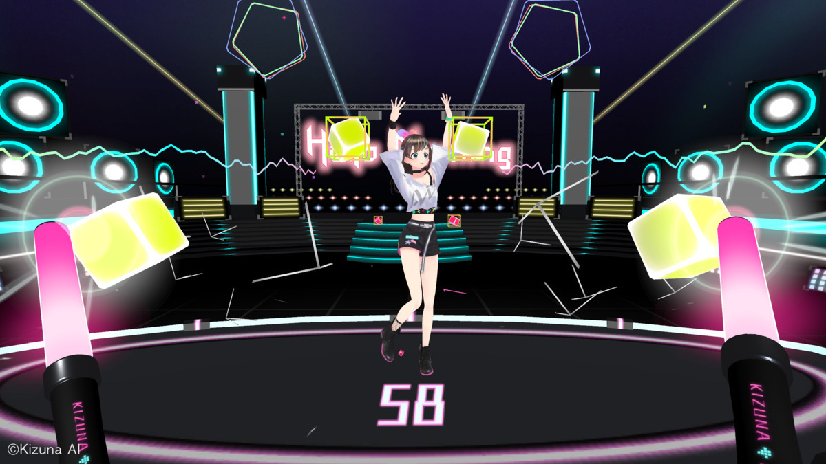 画像3: Kizuna AI初のVRゲーム『Touch the Beat!』トレーラー解禁　ペンラでビートを打ち返す！