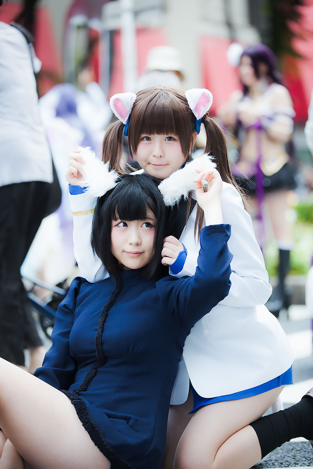 栄コスプレフェスティバルモニ子さん、南ふうたそさん（『ブレイブウィッチーズ』）