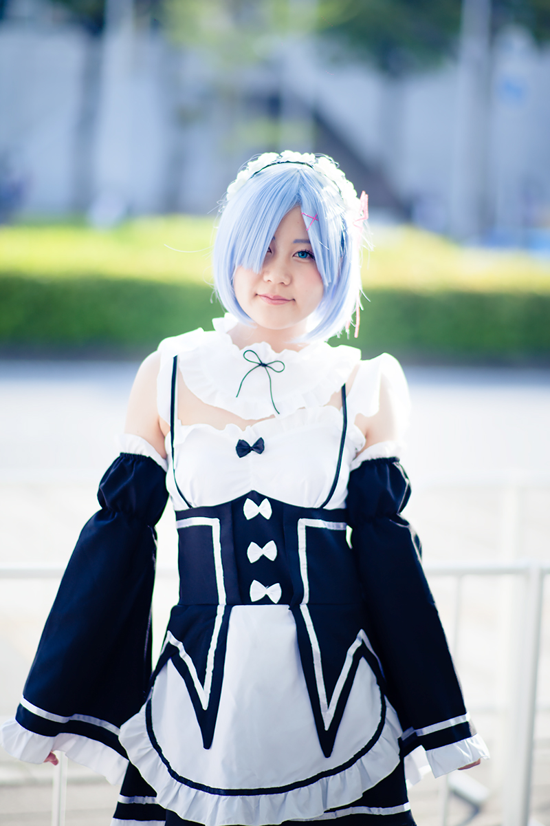 超会議2017_コスプレイヤー_ねこじろうさん、みささん（『Re:ゼロから始める異世界生活』レム、ラム）1