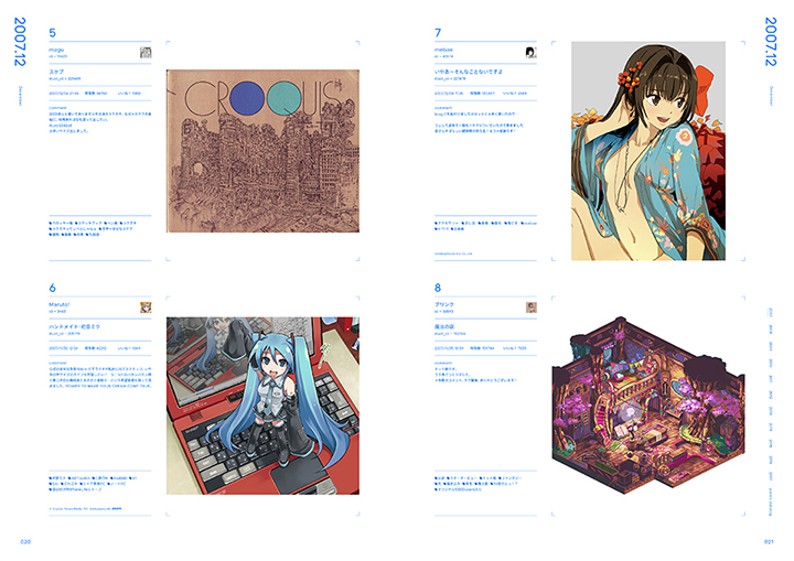 pixiv10周年本『pixiv archive 2007-2017』20-21P