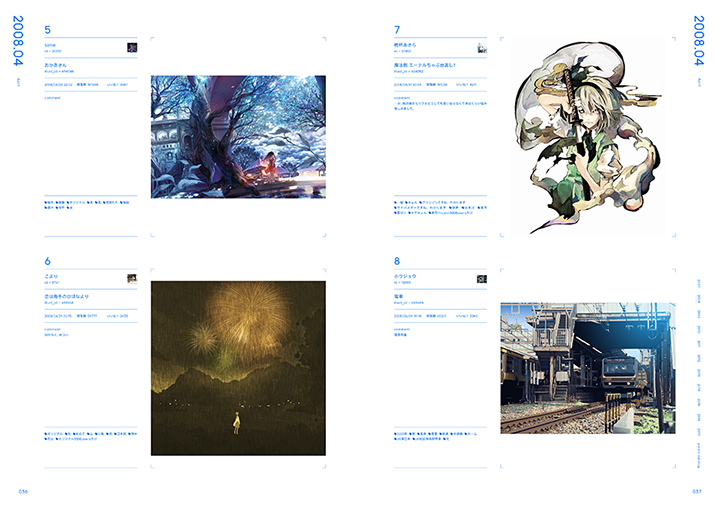 pixiv10周年本『pixiv archive 2007-2017』36-37P