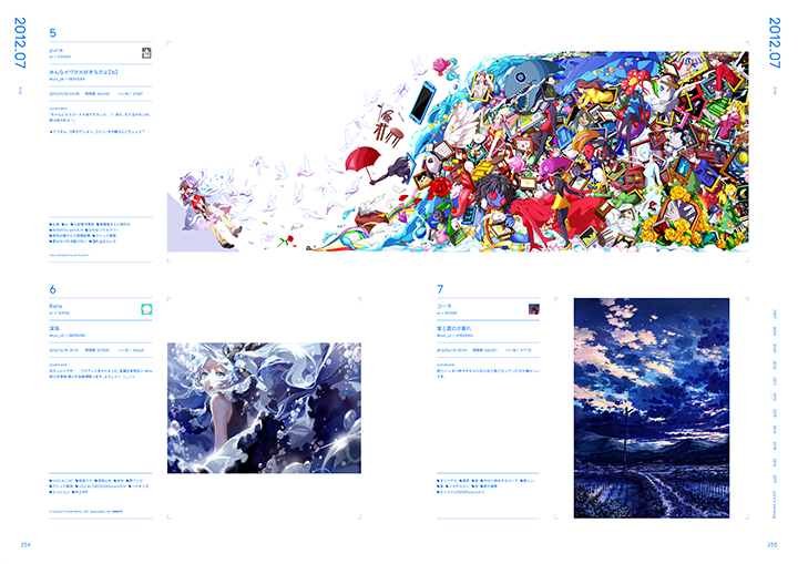 pixiv10周年本『pixiv archive 2007-2017』254-255P
