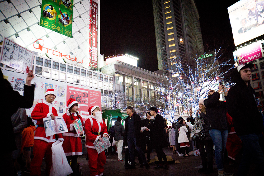 12月25日クリスマスの渋谷