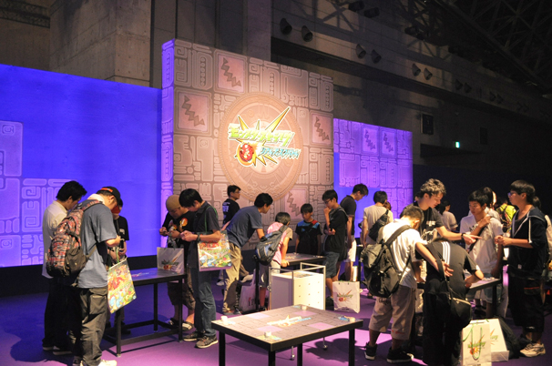 モンスターストライク リアルディスクバトルの体験ブース