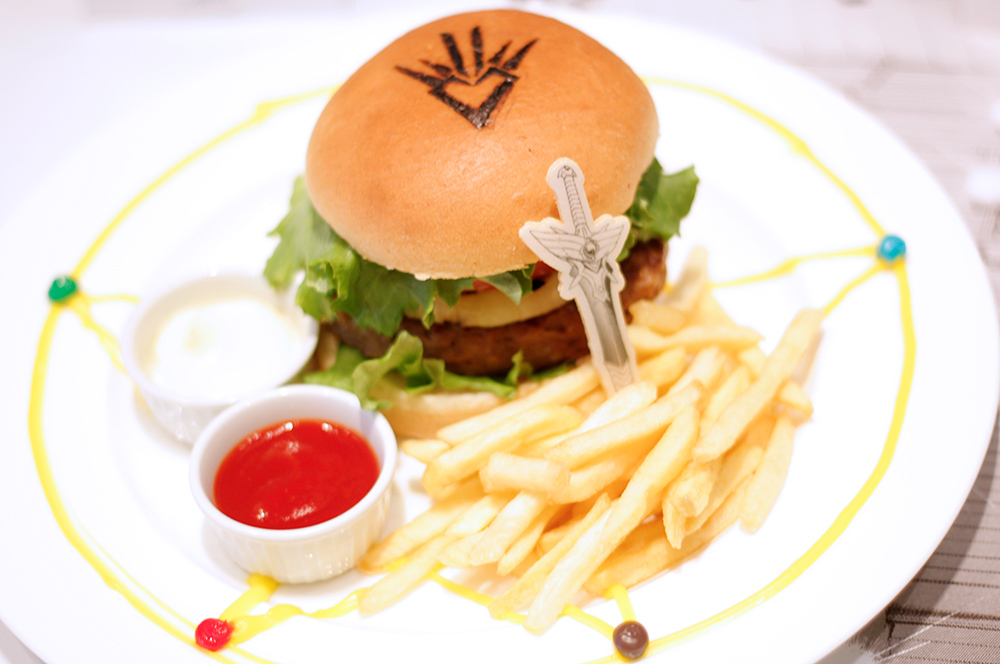 「ジャンプ展」カフェのコラボメニュー（C）三条陸・稲田浩司／集英社　（C）SQUARE ENIX