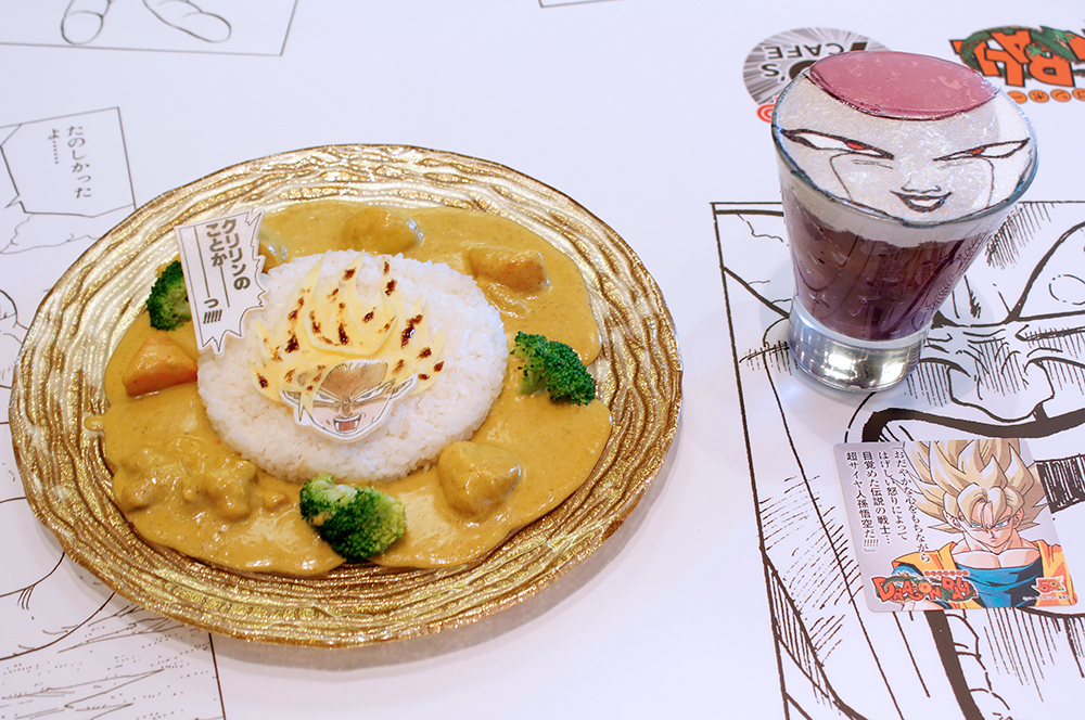 「クリリンのことカレー」と「フリーザさまの戦闘力530000パフェ」