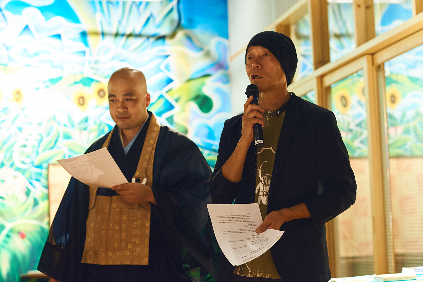 左：古川周賢さん　右：椿昇さん