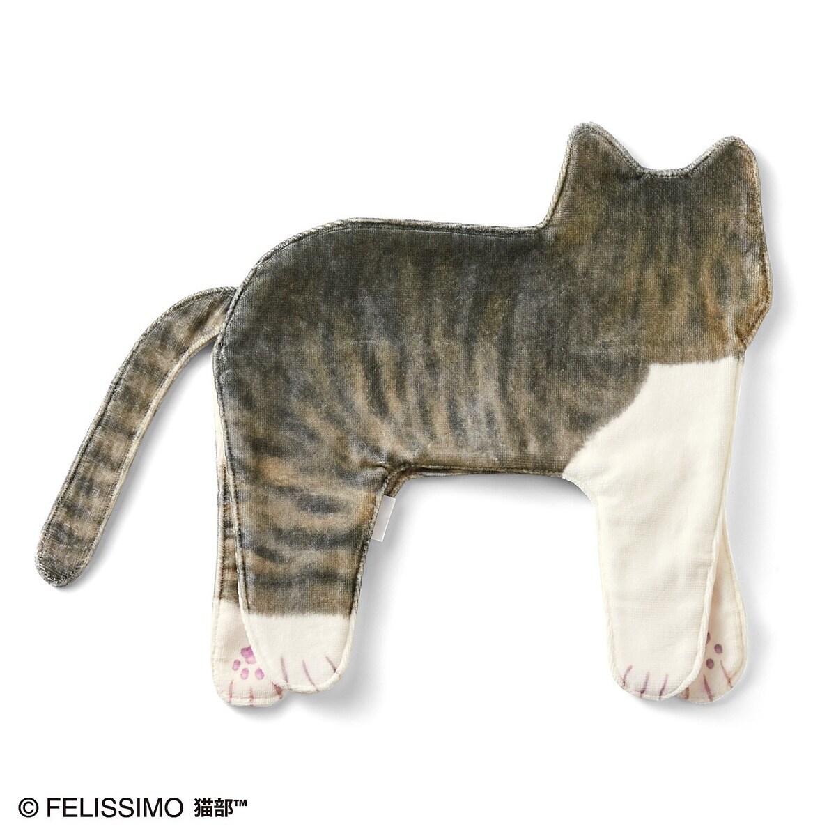 タオルバーでくつろぐ　モノレール猫タオルの会