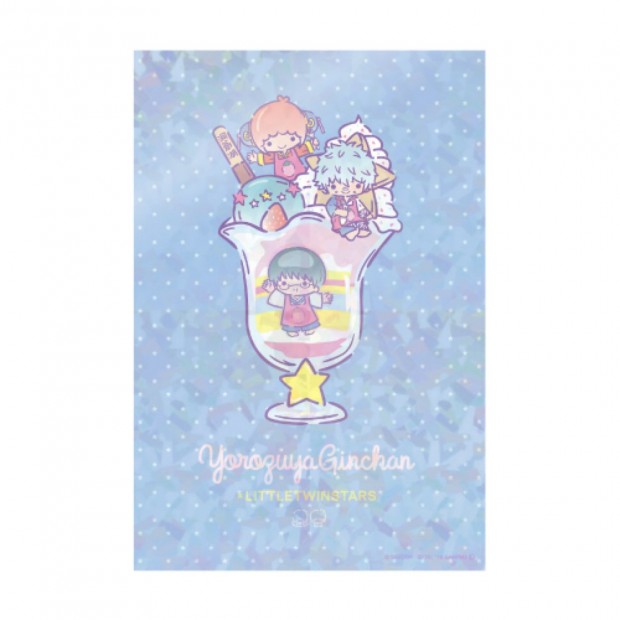 「銀魂×Sanrio characters」コラボカフェ新商品  ホログラムポストカード(万事屋)