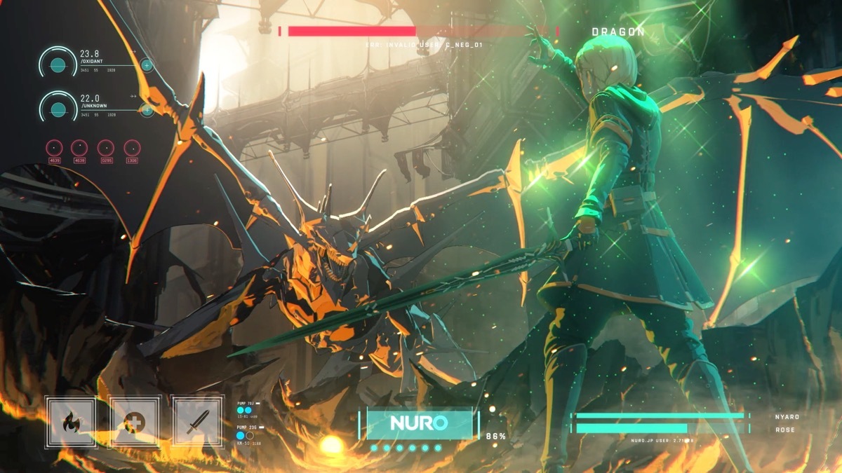 魔法を使う主人公