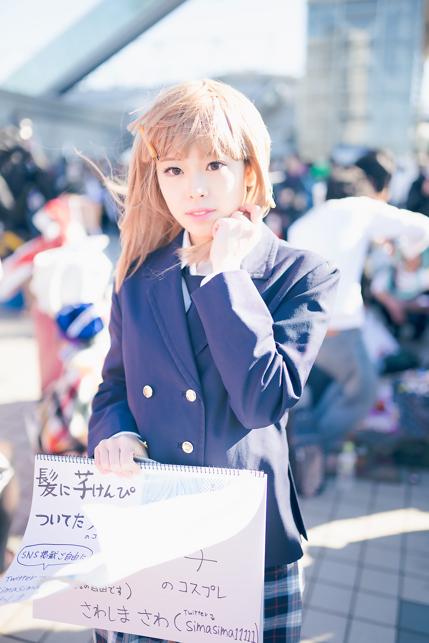 C91コスプレ_さわしまさわ_髪に芋けんぴついてた女の子1