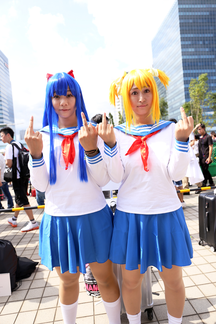 まりルカさん（@marilnome）、金原きるけさん（@circe0107）／『ポプテピピック』ポプ子、ピピ美