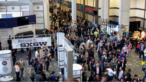 sxswのメインホールであるAustin-Convention-Centerの様子