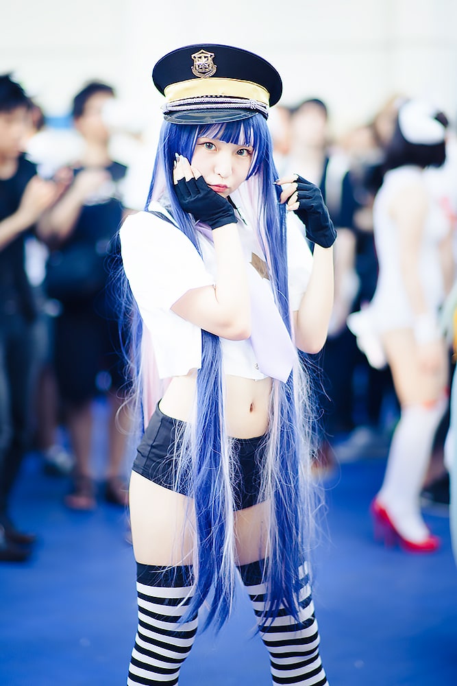 あんにゅい豆腐さん／『パンティ＆ストッキングwithガーターベルト』ストッキング Photo by Diora
