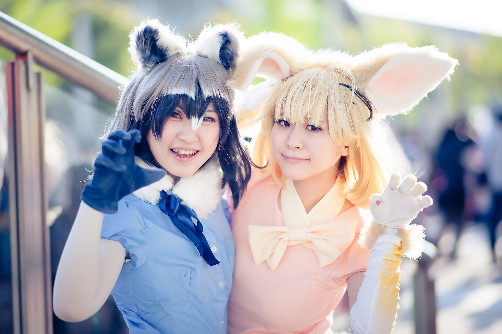 超会議2017_コスプレイヤー_雛森みけさん、yumさん（『けものフレンズ』アライ、フェネック）