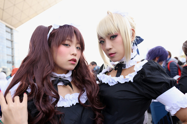 (左から)がおさまさん、つんこくんさん (「Fate」遠坂凛/セイバー)Photo by Diora