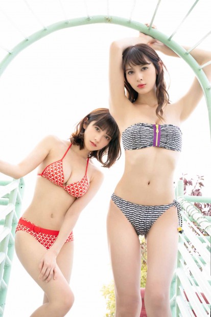 ③アンジェラ芽衣、桃月なしこ：(c)YOROKOBI／週刊プレイボーイ