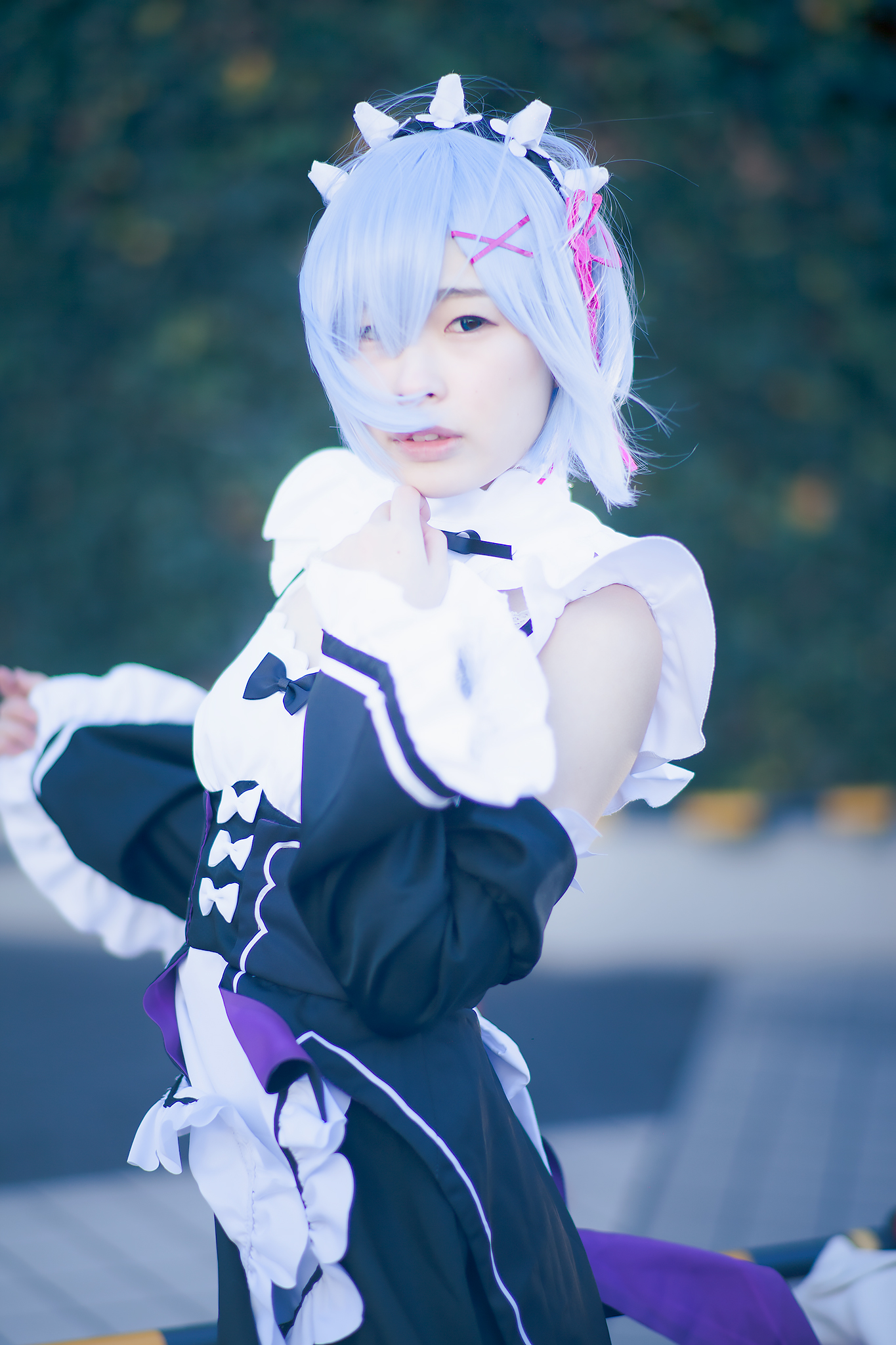 C91コスプレ_くまねちゃん_リゼロ_レム2